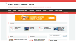 Desktop Screenshot of ilmupengetahuanumum.com